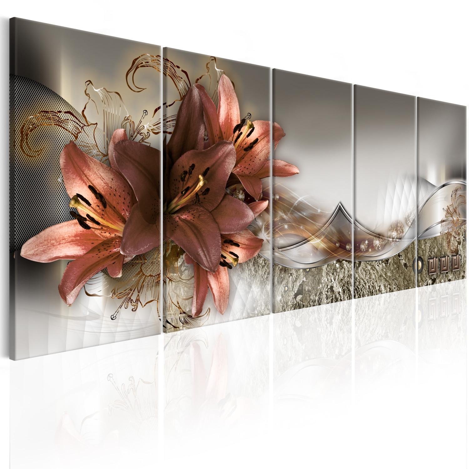 Cuadro Lilies and Abstraction