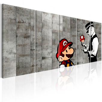 Cuadro decorativo Super game - grafiti que hace referencia al videojuego de moda