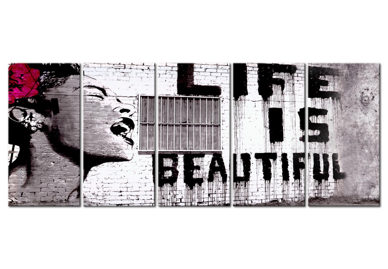 Cuadro decorativo Banksy: Life is Beautiful