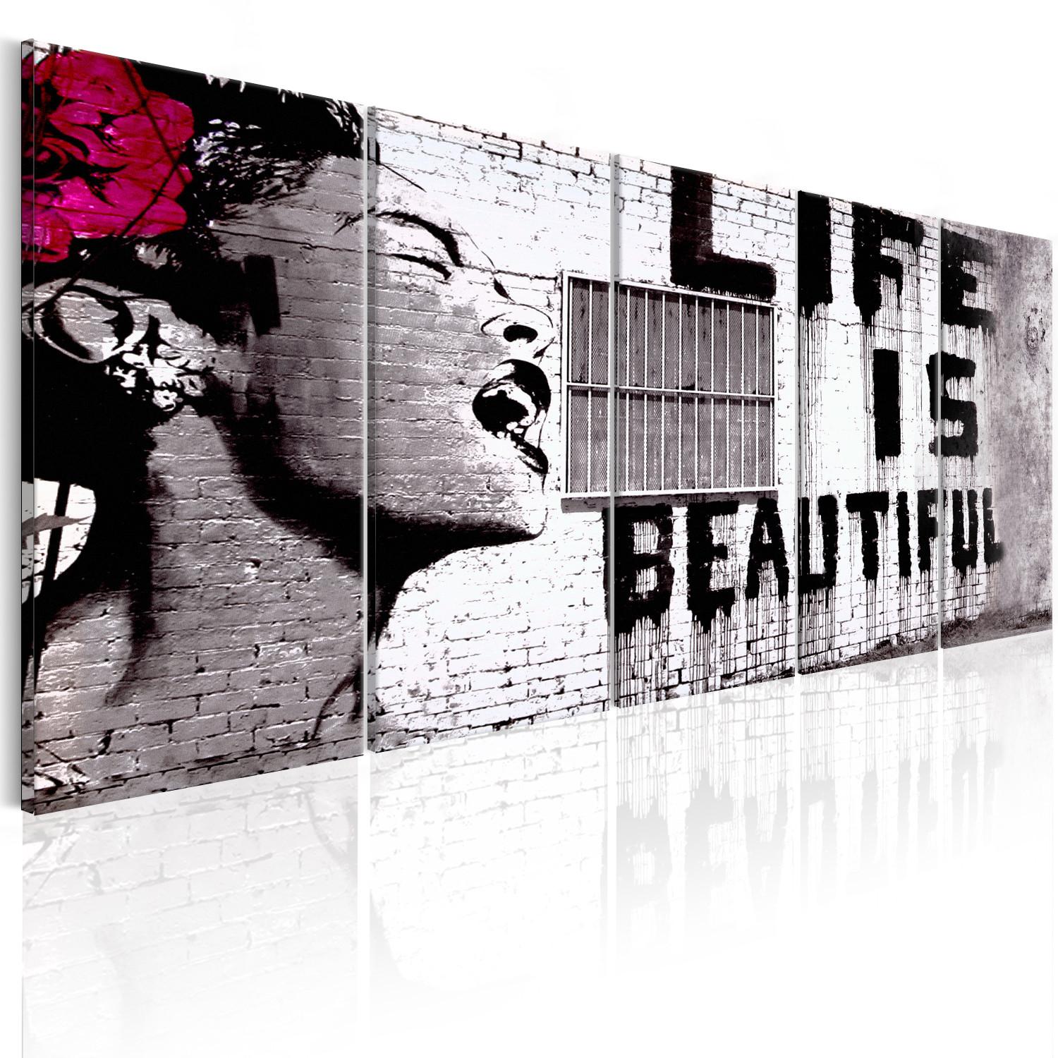 Cuadro decorativo Banksy: Life is Beautiful