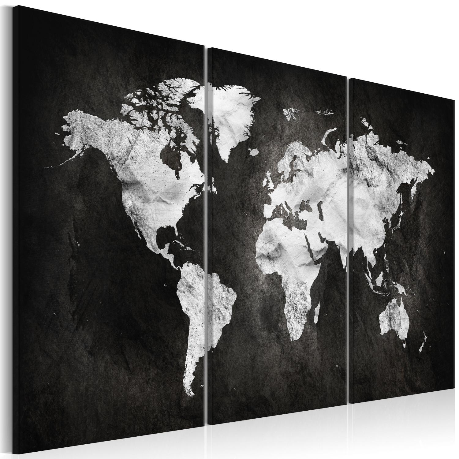 Cuadro decorativo Dark World Map