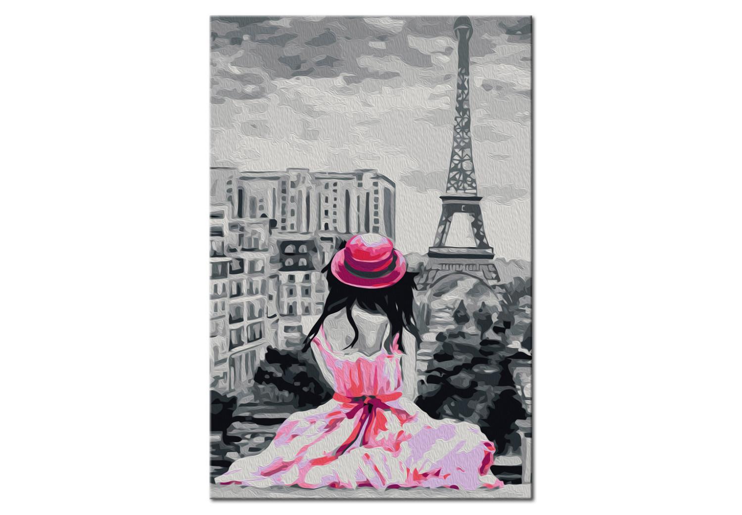 Cuadro para pintar por números París - vista de la Torre Eiffel