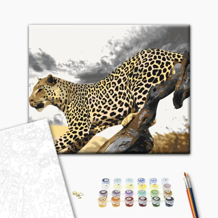 Kit De Pintura Por Números Para Adultos - Animales De África, 16x20 Pulgadas