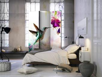 Biombo barato Hummingbirds and Flowers [Room Dividers]