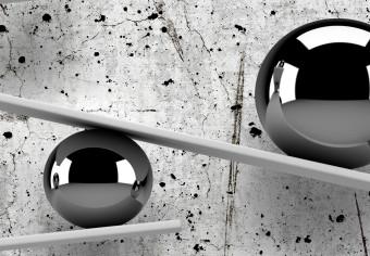 Cuadro moderno Bolas en equilibrio (5-pieza) - abstracción cemento