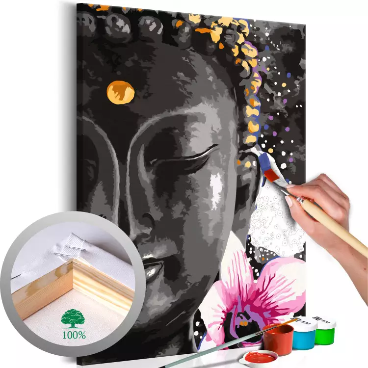 Cuadro para pintar con números Buddha and Flower