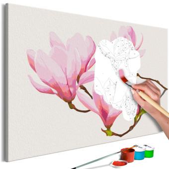 Cuadro para pintar con números Floral Twig