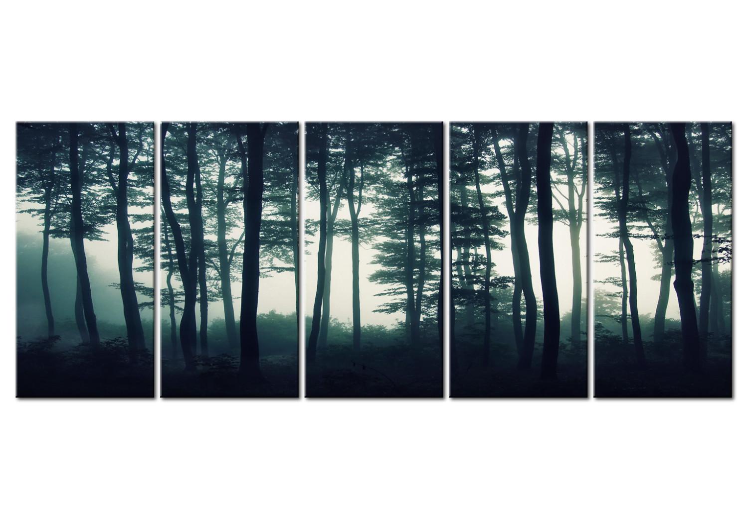 Cuadro moderno Dark Forest (5 Parts) Narrow