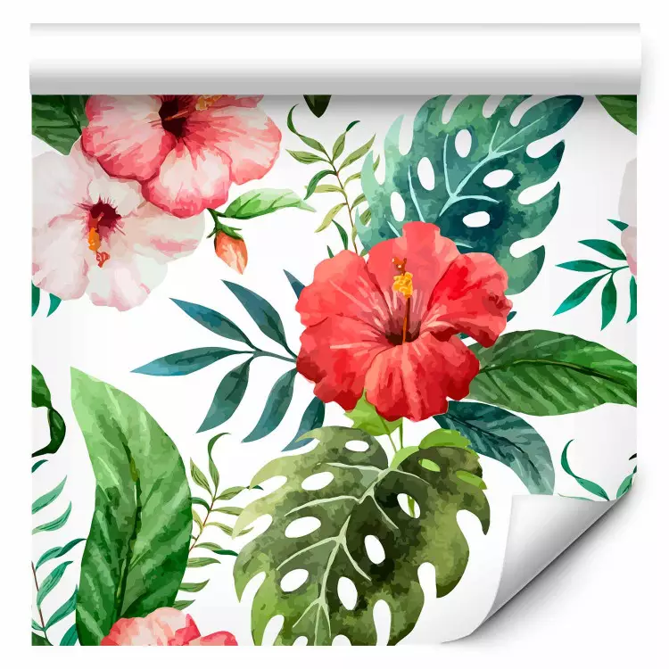 Flores tropicales (rojas)