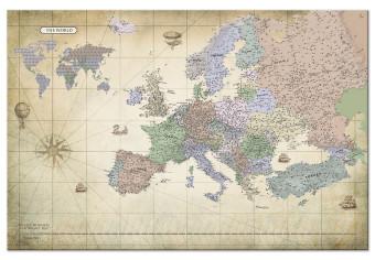 Cuadro decorativo Map of Europe (1 Part) Wide