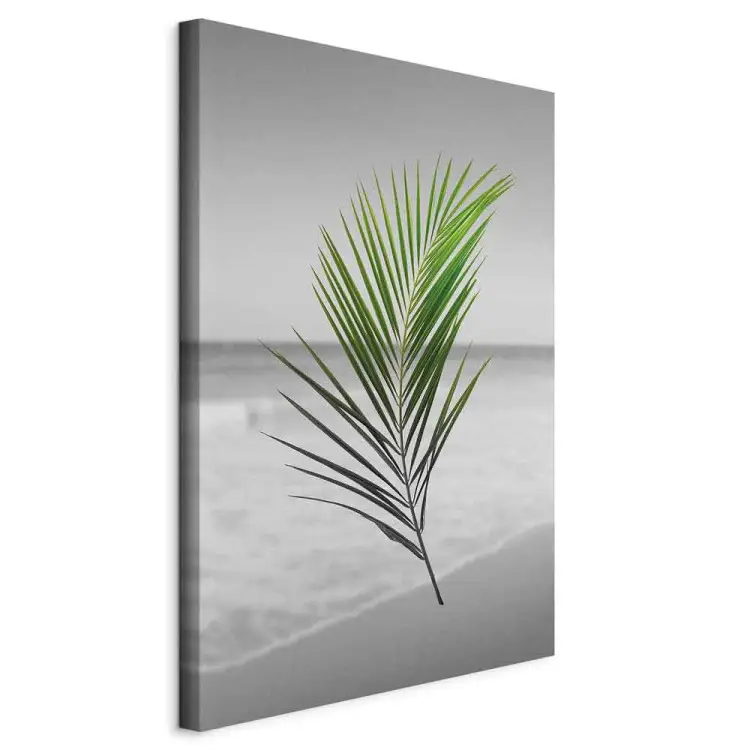 Rama de palmera verde vertical