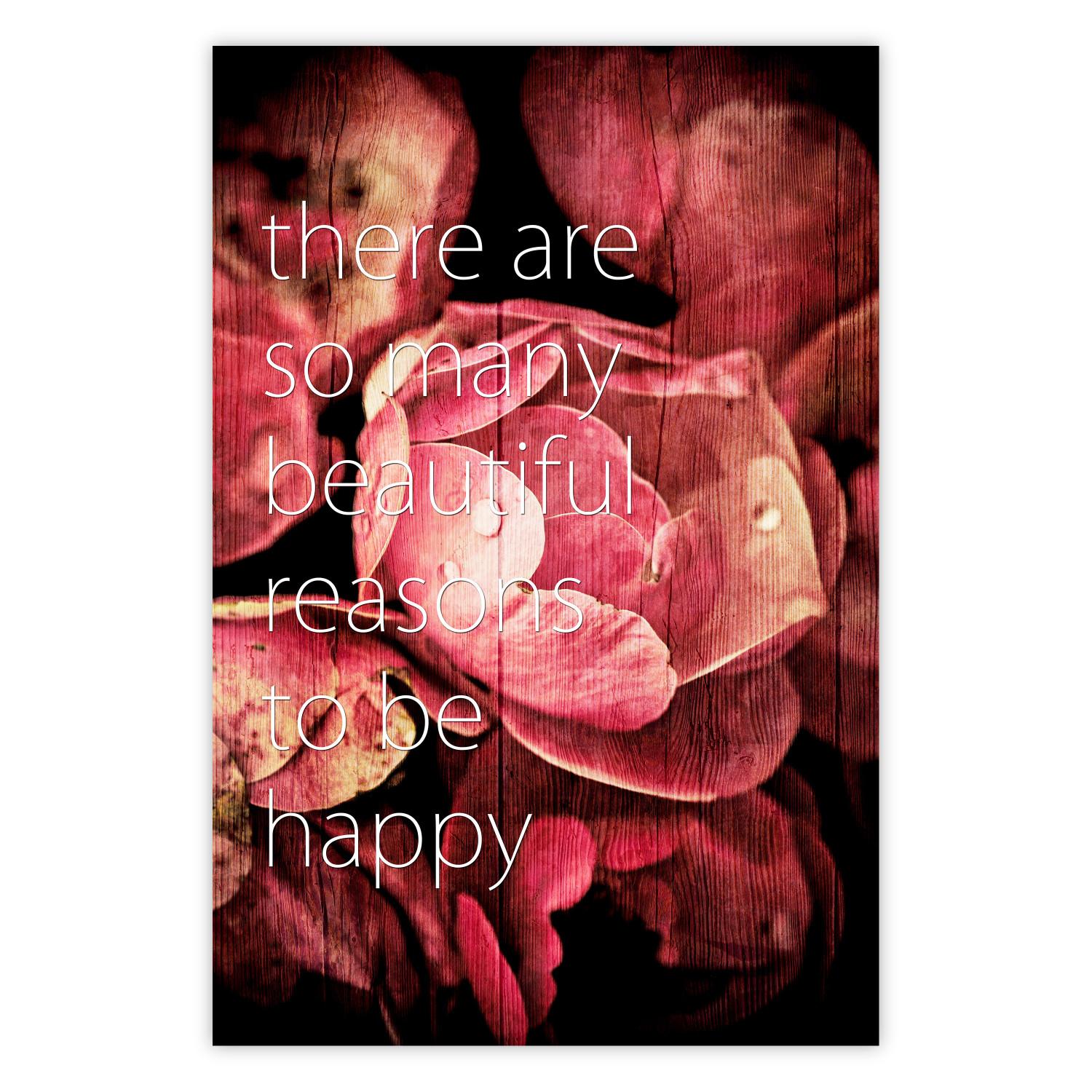Póster There Are so Many Beautiful Reasons to Be Happy [Poster]