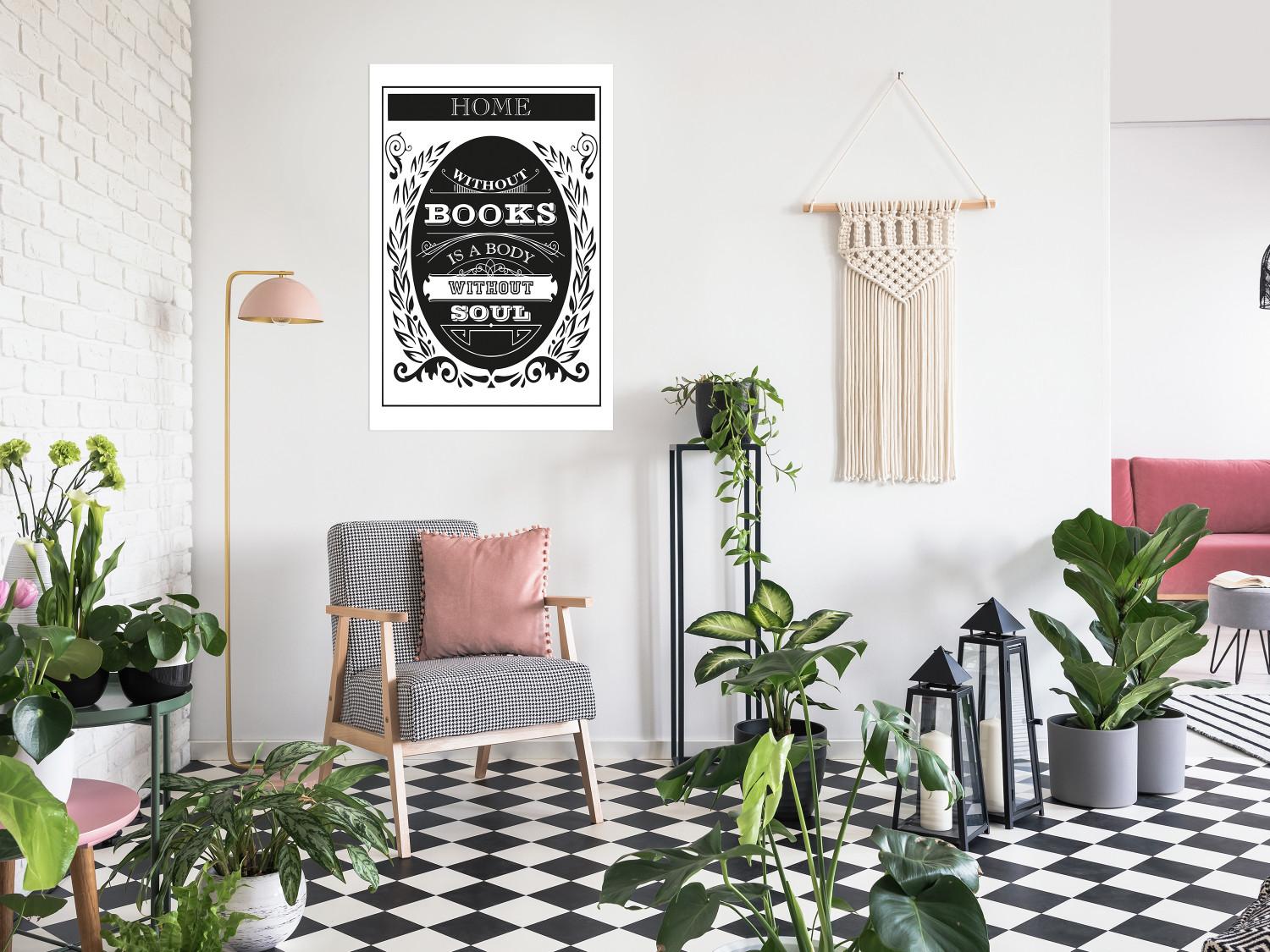Póster Home Without Books is a Body Without Soul [Poster]