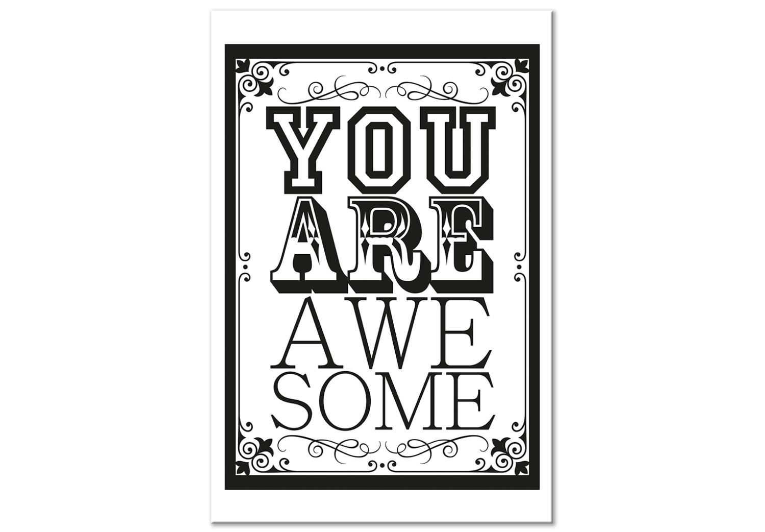 Cuadro moderno You Are Awesome (1 Part) Vertical