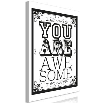 Cuadro moderno You Are Awesome (1 Part) Vertical