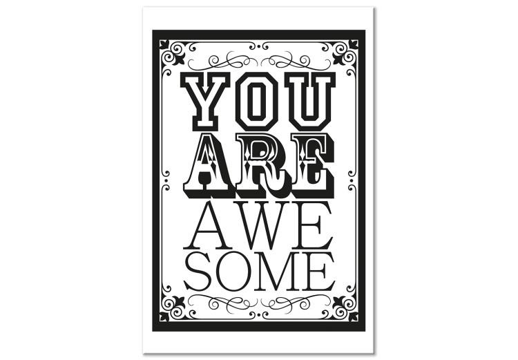 Cuadro en lienzo You Are Awesome (1 Part) Vertical