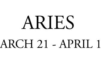 Cuadro Aries - Gráficos minimalistas con estrellas y fechas.