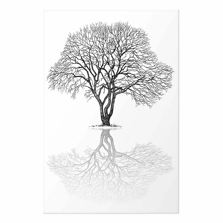 Set de poster Reflejo de árbol: motivo vegetal