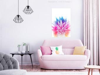 Poster Piña colorida: frutas tropicales en explosión
