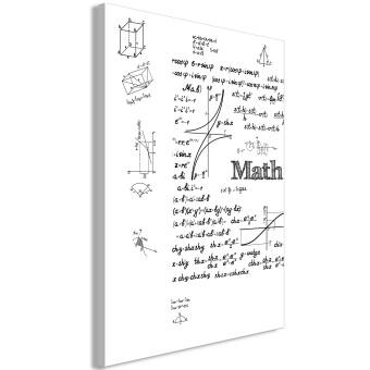 Cuadro Patrones matemáticos (1 parte) - figuras geométricas en blanco y negro