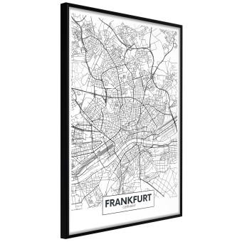 Mapa de Fráncfort: mapa de ciudad alemana
