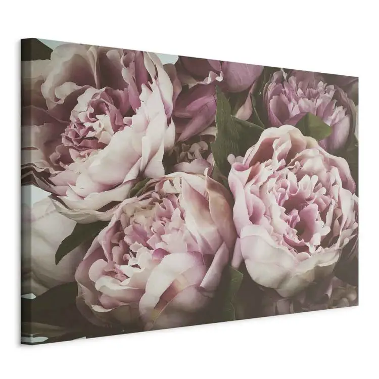 Ramo de flores en tonos pastel - peonías en tonos rosados