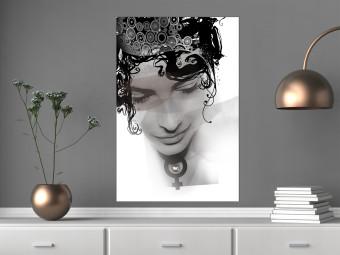 Poster Belleza femenina - abstracción con rostro de mujer