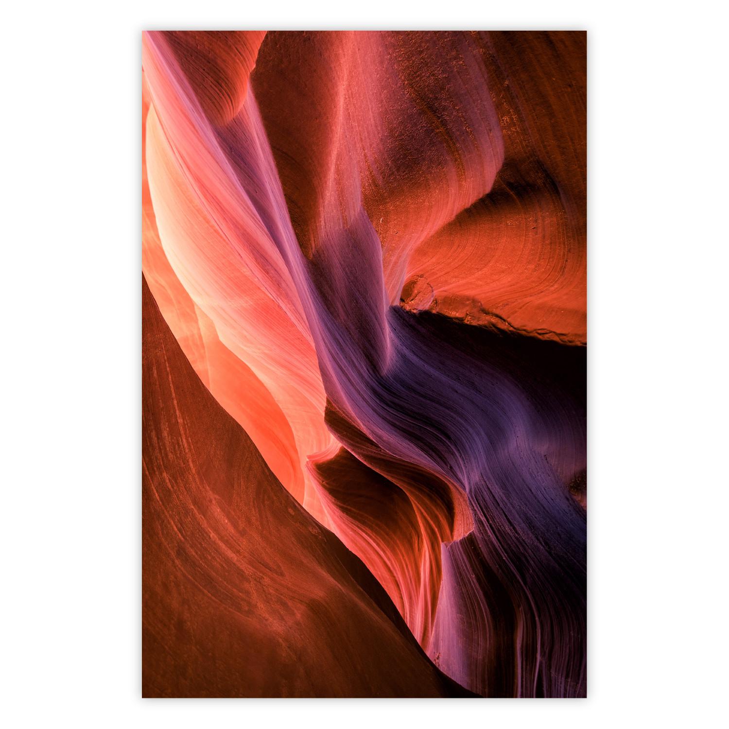 Cartel Interior del cañón: un colorido paisaje natural entre rocas esculpidas