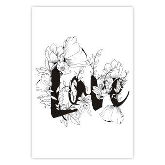 Cartel Love With Flowers [Poster]