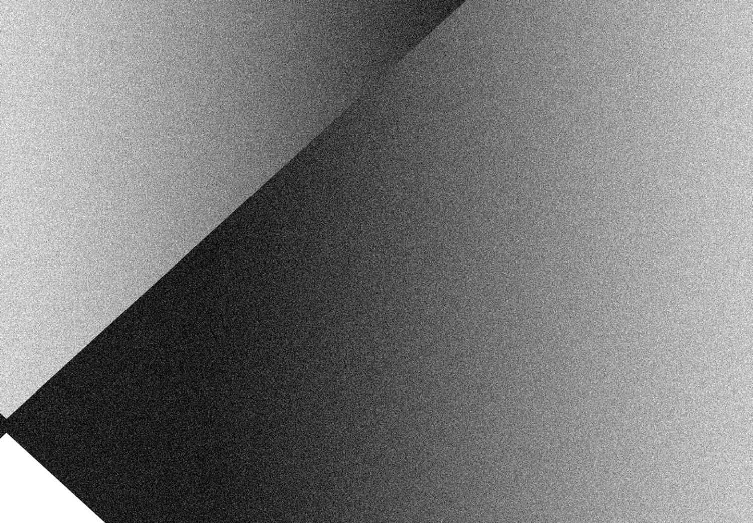 Cartel Ángulos y luz - composición geométrica abstracta en blanco y negro