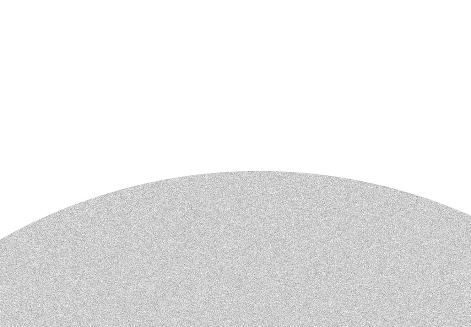 Póster Eclipse parcial - simple composición geométrica en blanco y negro