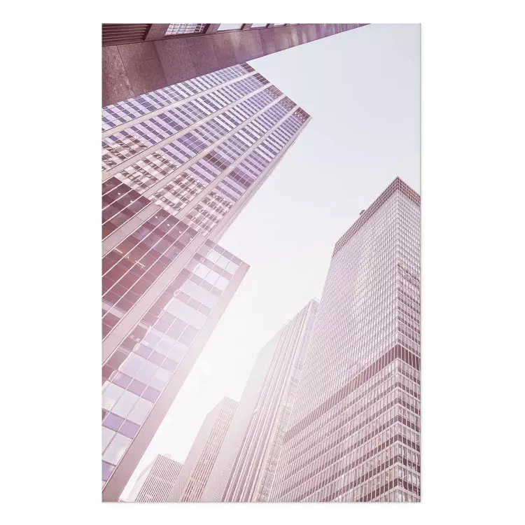 Poster Rascacielos oficinas vidrio en Manhattan