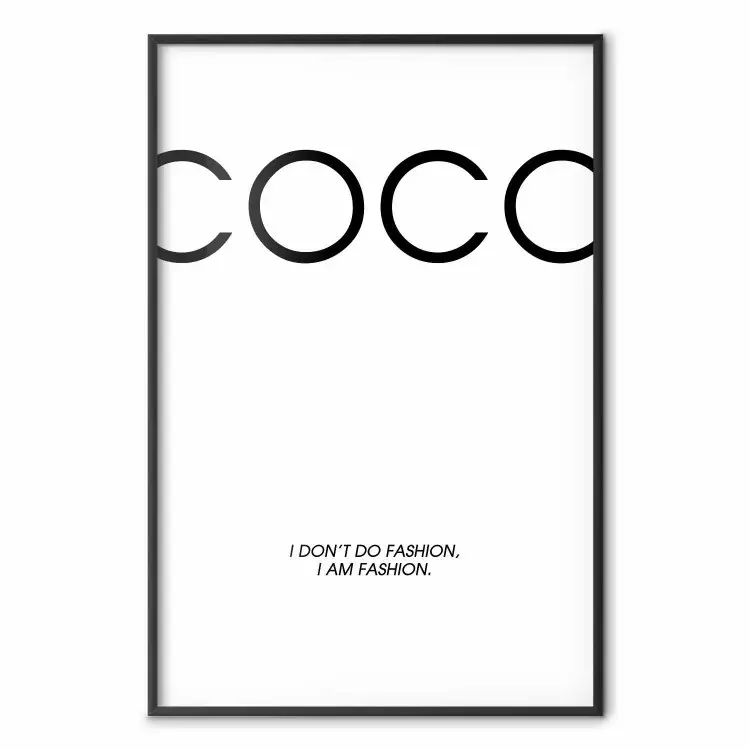 cartel tipo blanco y negro