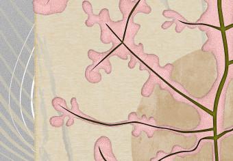 Set de poster Árbol misterioso - abstracción textos, planta pálida