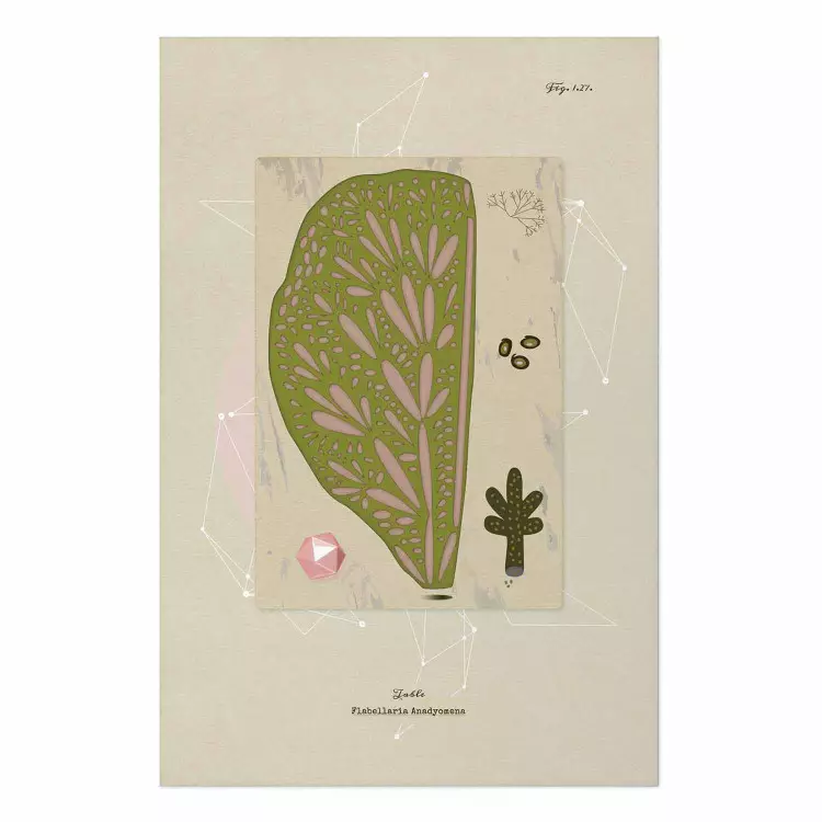 Árbol abstracto: composición colorida textos, motivos vegetales