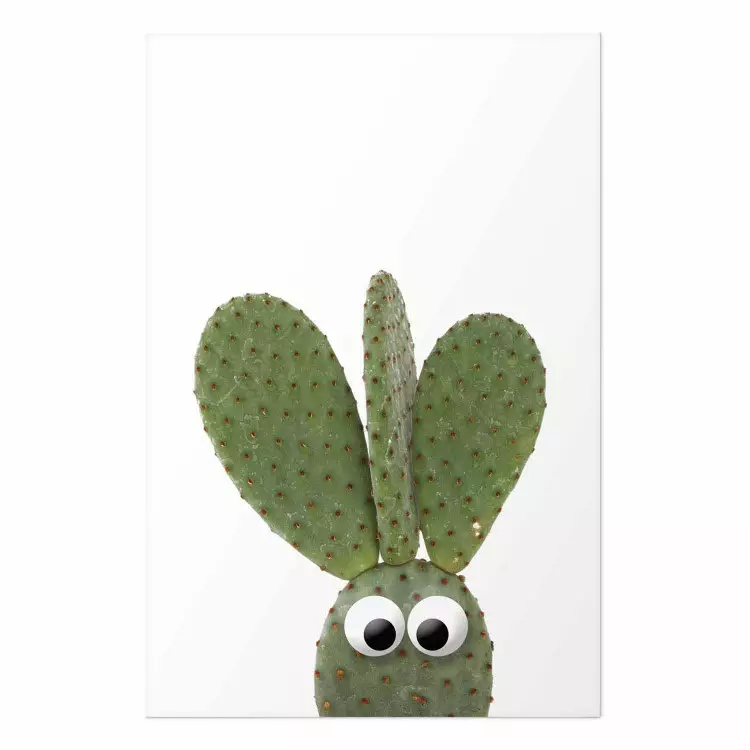 Póster Cactus orejas largas - planta verde, ojos simple