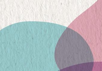 Poster Una mezcla de colores - abstracción con formas irregulares coloreadas