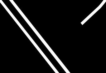 Cuadro moderno Signo & - letras negras y minimalistas sobre un fondo blanco