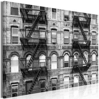 Cuadro moderno Contraste Metropolitano (1 pieza) - Arquitectura de Nueva York