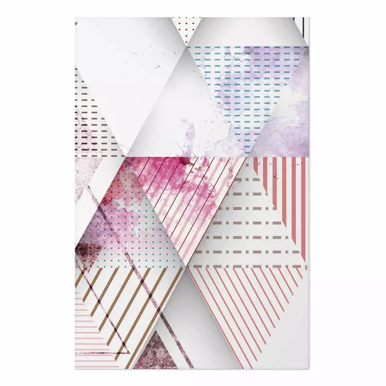 Poster Triángulos - composición abstracta con figuras