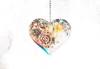 Cuadro Regalo de amor (1 pieza) - corazón en la mano como fondo romántico