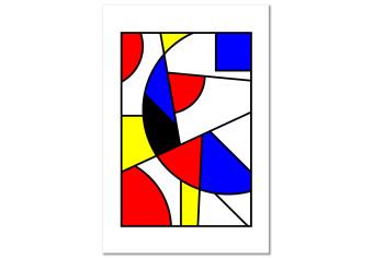 Cuadro moderno Explosión modernista de colores (1 pieza) - geometría en colores