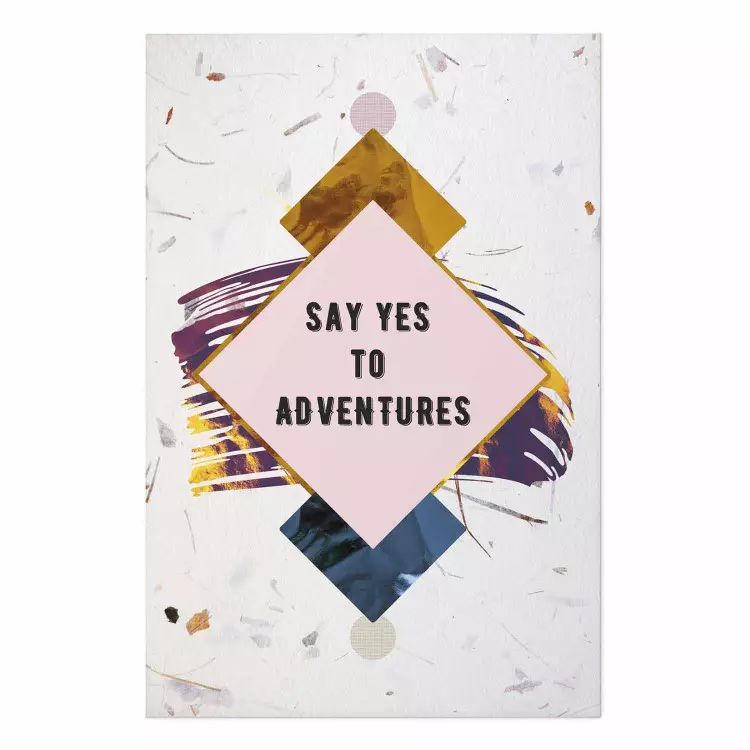 Set de poster Di sí a las aventuras: colorida con inscripciones y figuras
