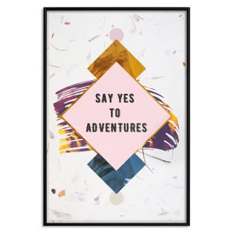 Set de poster Di sí a las aventuras: colorida con inscripciones y figuras
