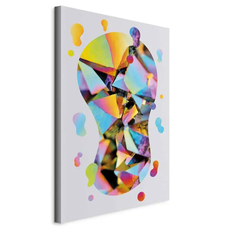 Abstracción del arco iris - forma colorida con geometría no obvia