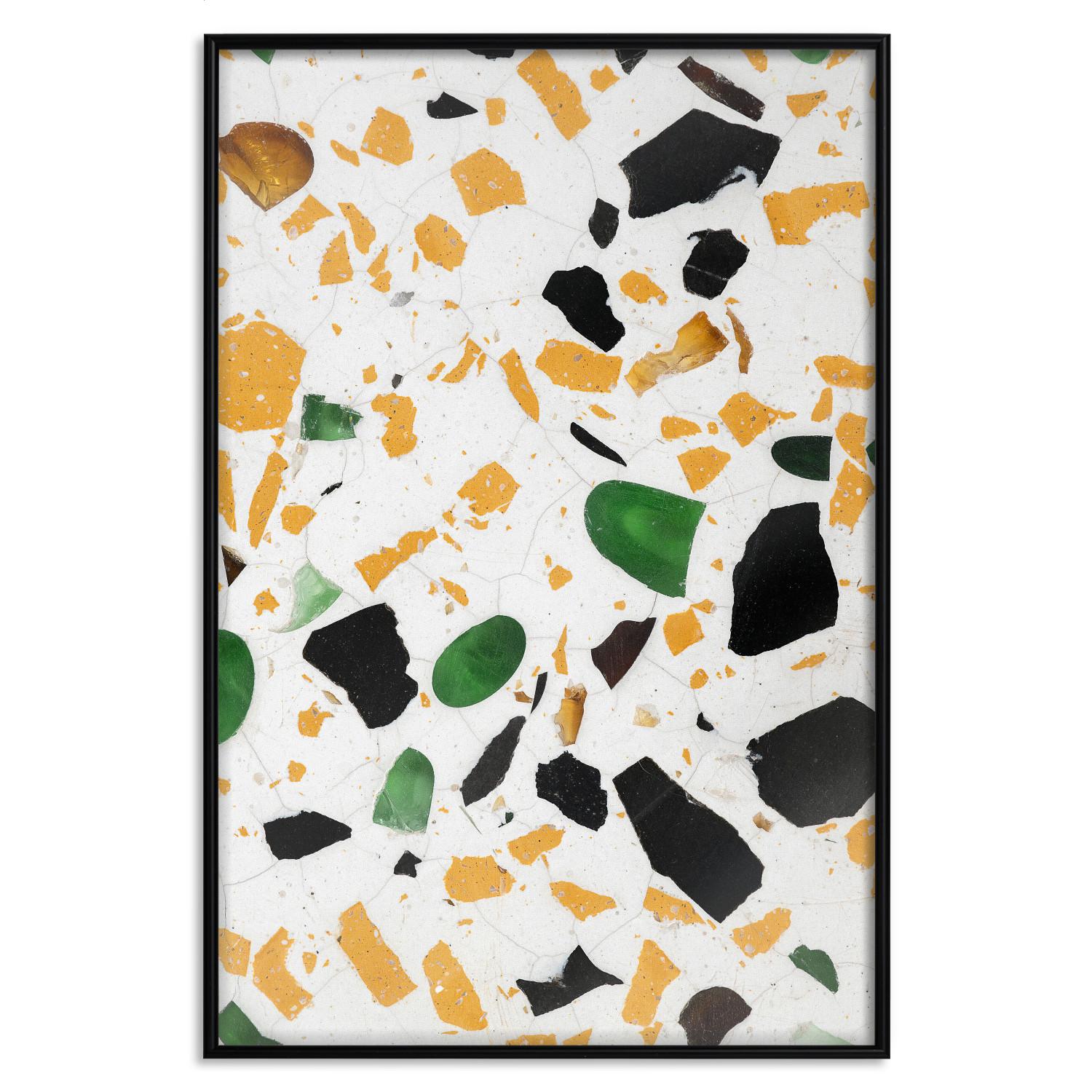 Set de poster Terraza: geométrico colorido en mármol