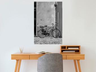 Cartel Bicicleta italiana: blanco y negro