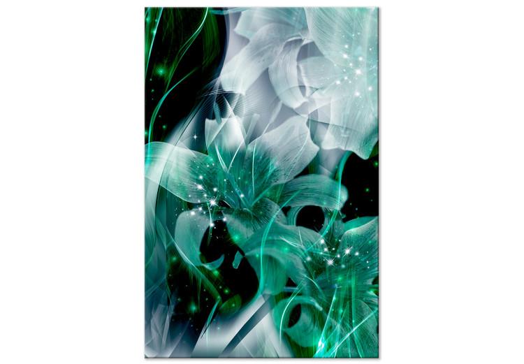 Mundo verde de los lirios (1 parte) - tema floral en abstracción