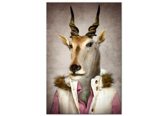 Cuadro Antílope humano - un retrato elegante de un animal con ropa humana