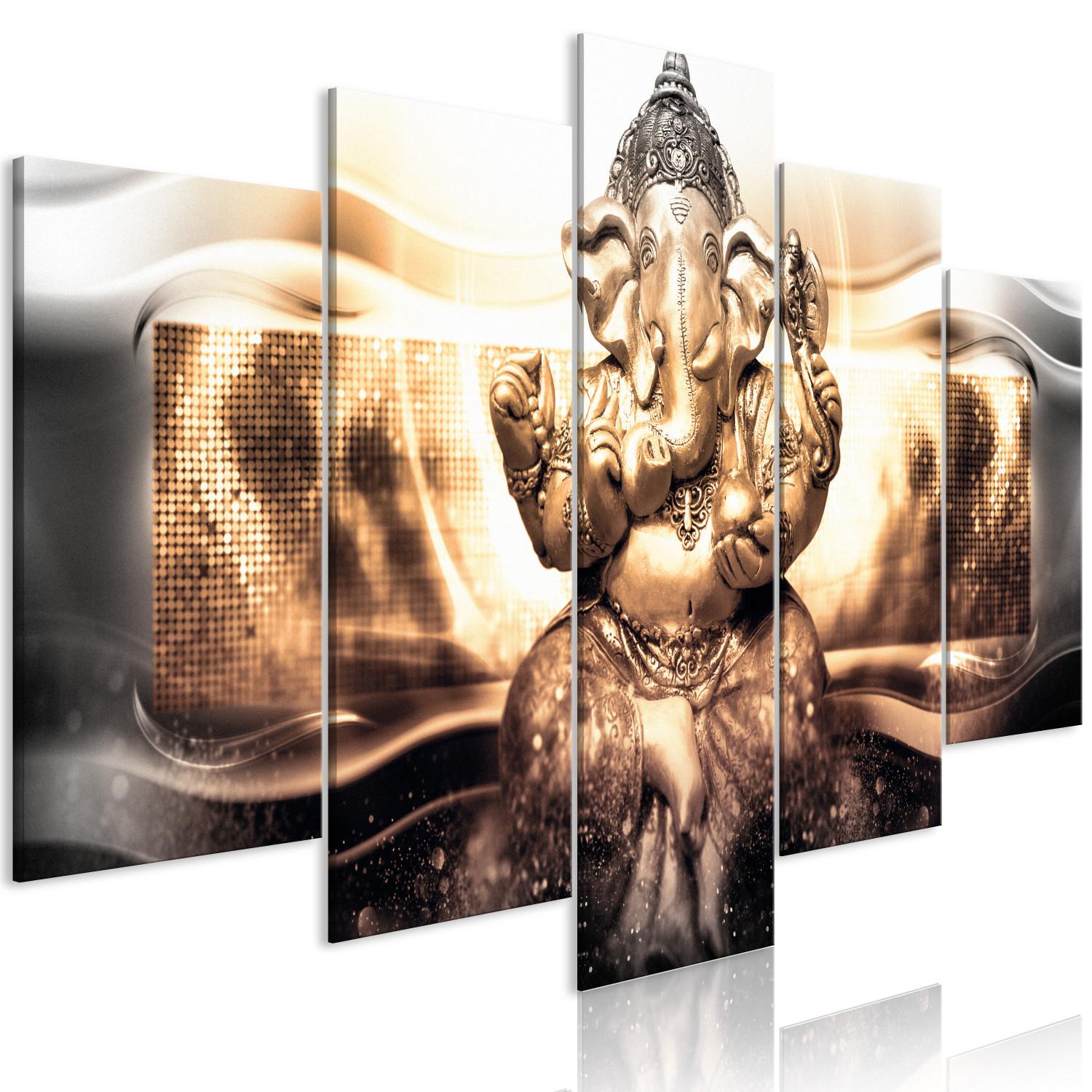 Cuadro Buddha Style (5 Parts) Golden Wide